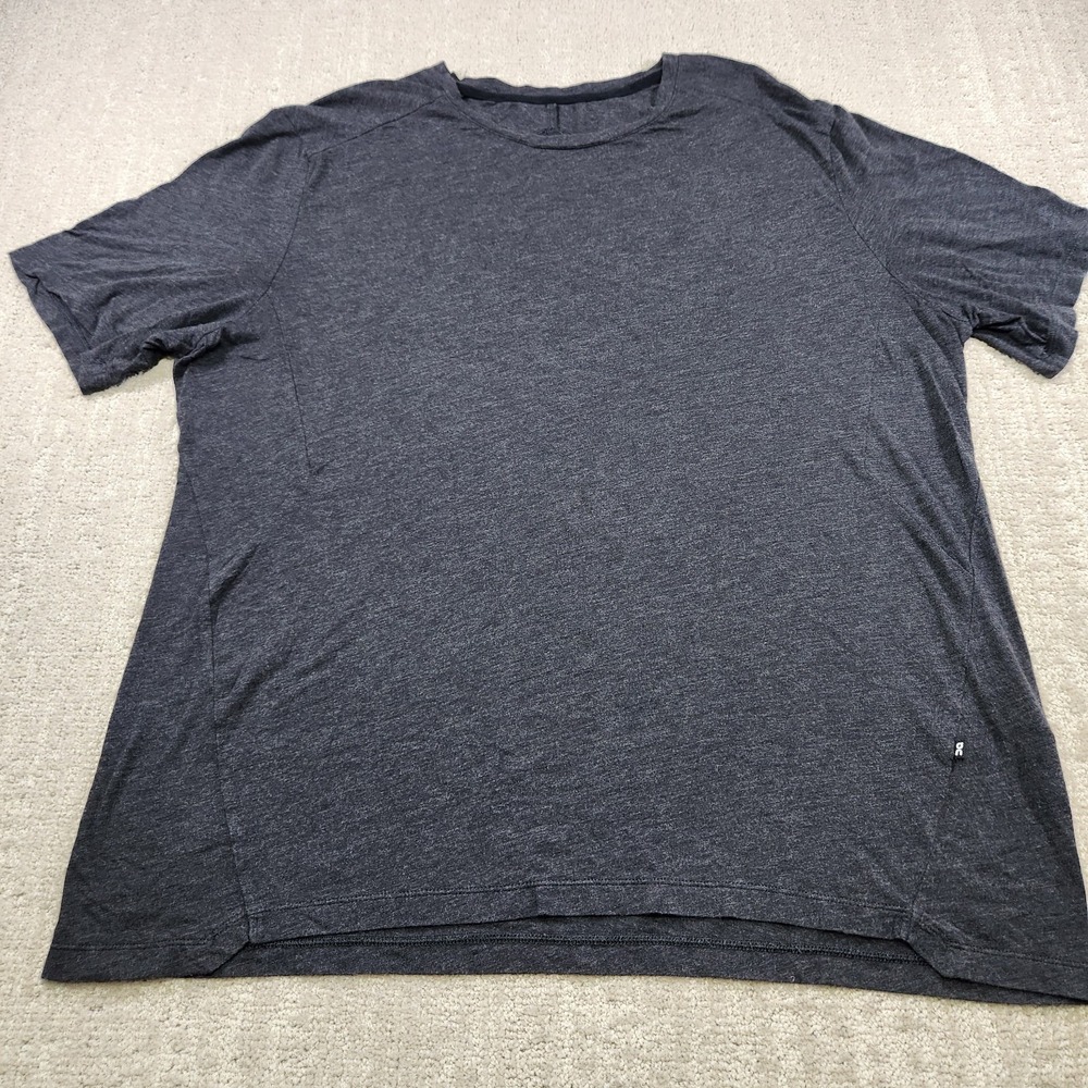 On Cloud‎ Mens Shirt XXL Slim Fit Active Tee Gray Running Stretch Quick Dry